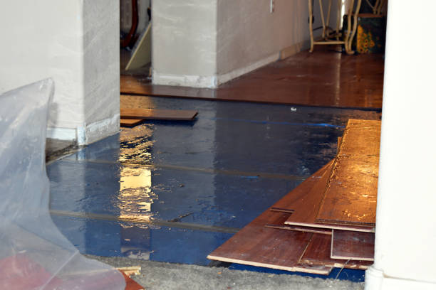 Professional Sewage Cleanup technician working in Waukau, WI